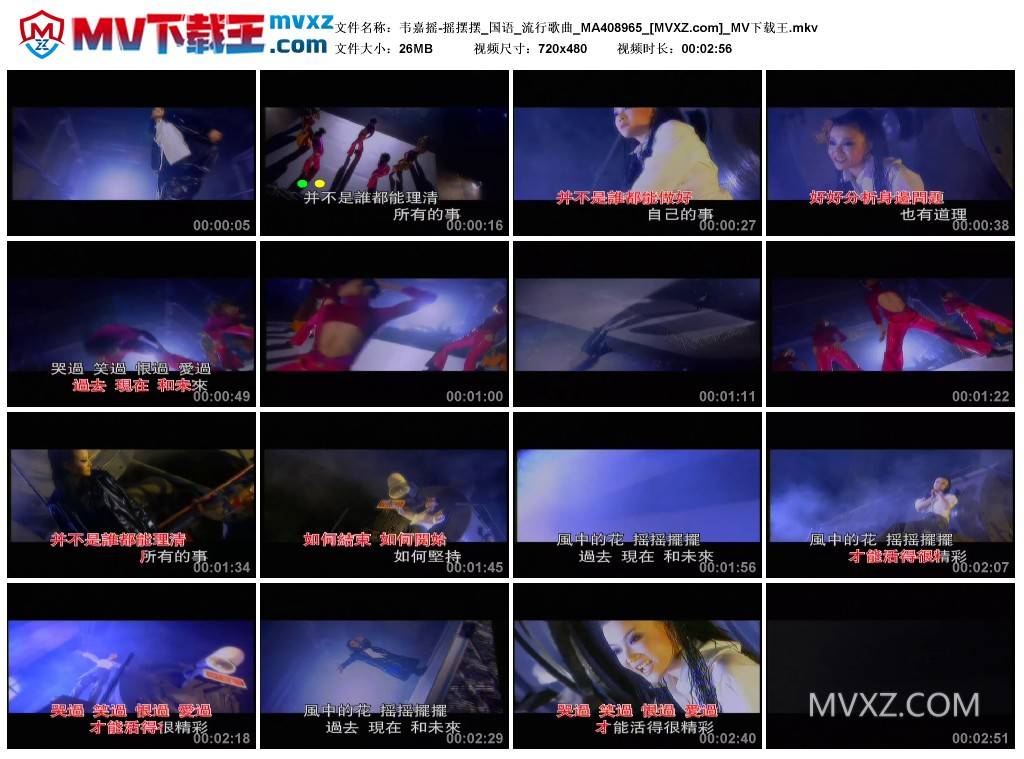 韦嘉摇-摇摆摆_国语_流行歌曲_MA408965